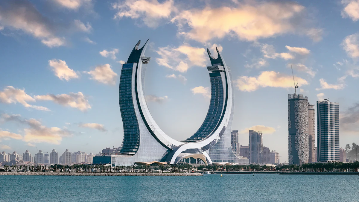 Katara Towers in Lusail, Qatar