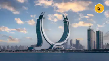 Katara Towers in Lusail, Qatar