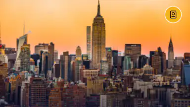 Empire State Building and the New York skyline, USA