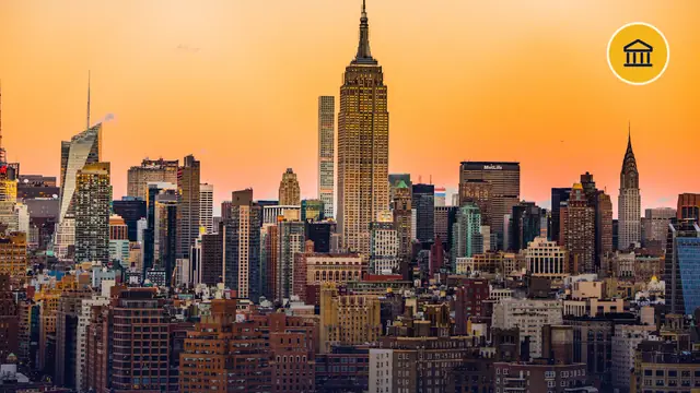 Empire State Building and the New York skyline, USA